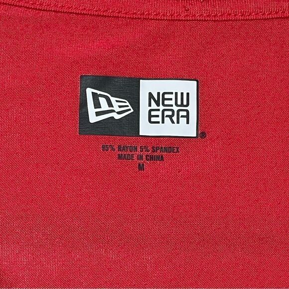 NBA Women's Houston Rockets New Era V-Neck Tee - Picture 4 of 8